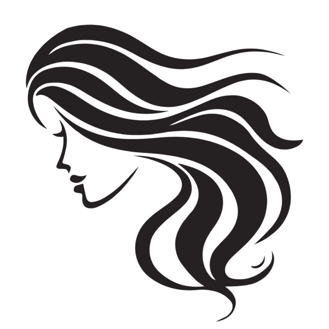 A woman with long hair is depicted in this image.